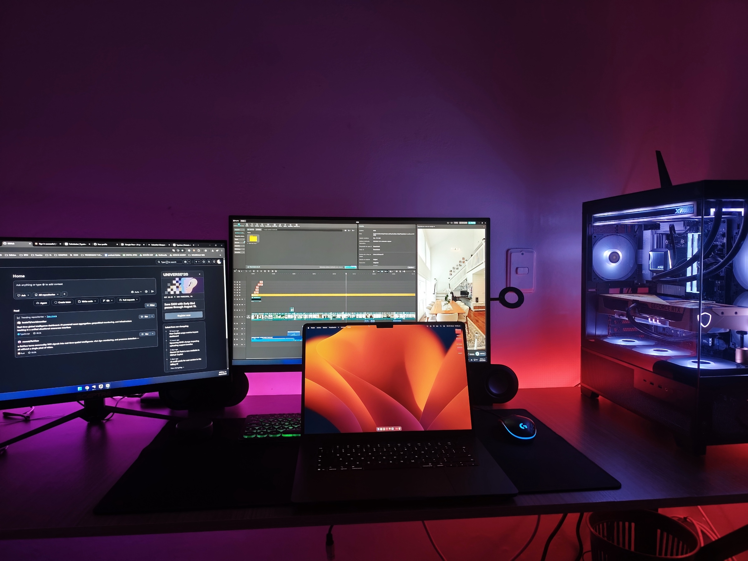Setup de trabajo de Sebastian Ubaque