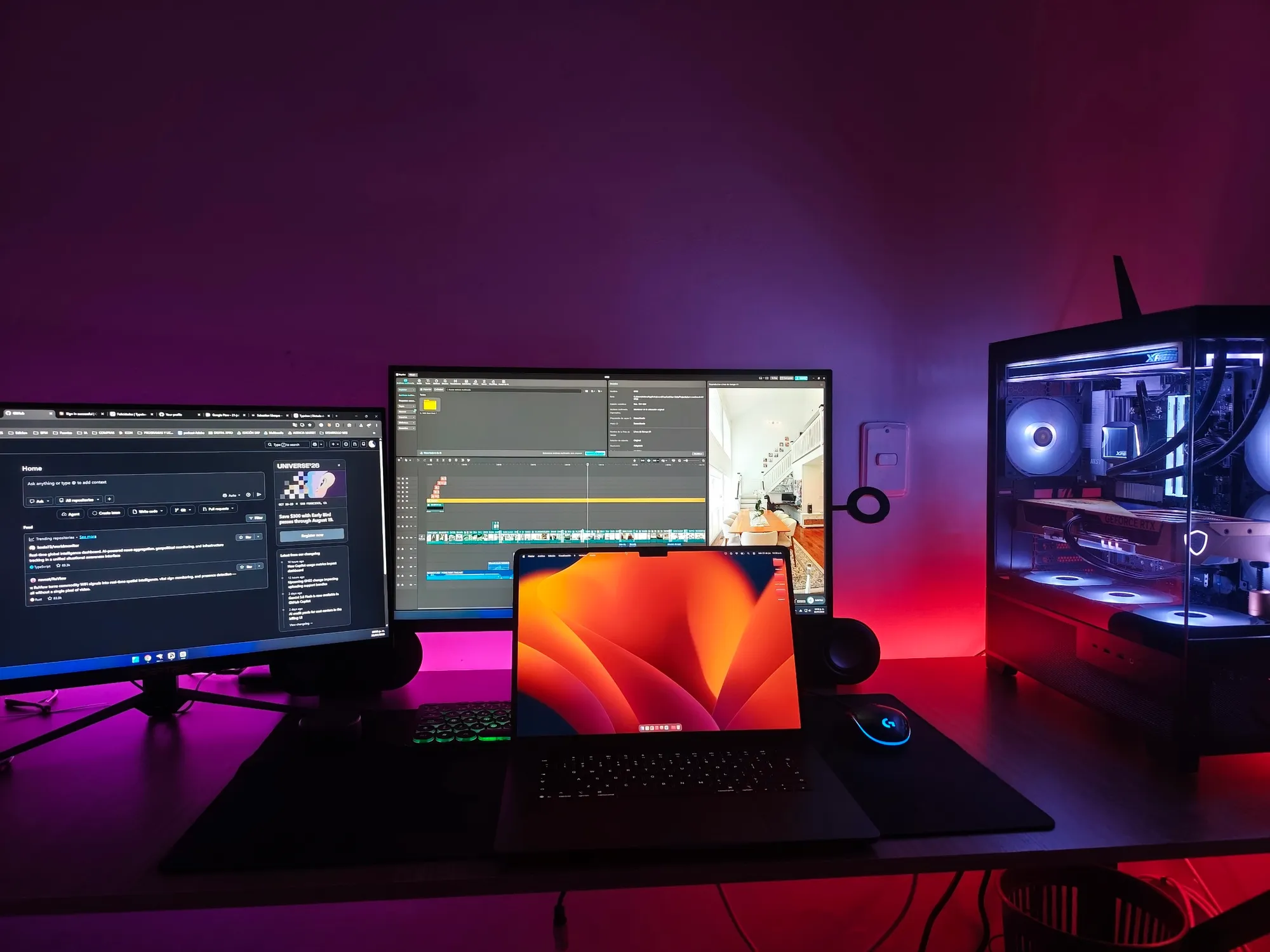 Setup de trabajo de Sebastian Ubaque